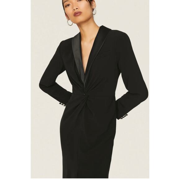 Lauren Ralph Lauren Black Zeenai Blazer Gown 12 - Picture 4 of 12